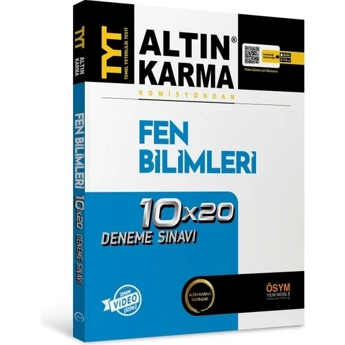 TYT FEN BİLİMLERİ 10X20 DENEME SINAVI  ALTIN KARMA ürün görseli 1