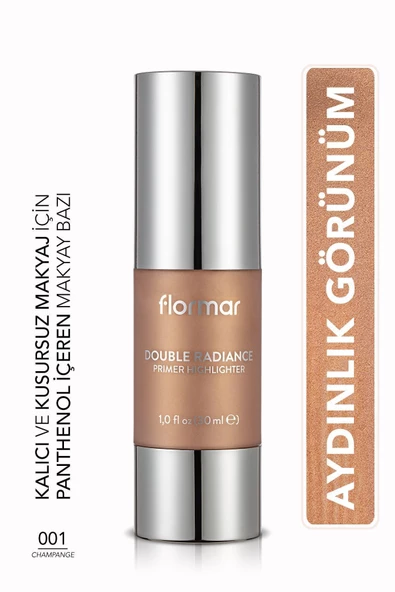 Işıltı Veren Makyaj Bazı (şampanya) - Double Radiance Prm. - 001 Champagne - 8690604233564 ürün görseli 1