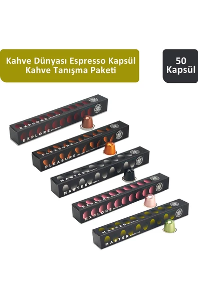 Kahve Dünyası Espresso Kapsül Tanışma Paketi 50 Kapsül ürün görseli 1