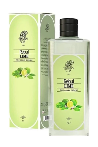 REBUL 250ml Lime Kolonya Cam Şişe ürün görseli 1