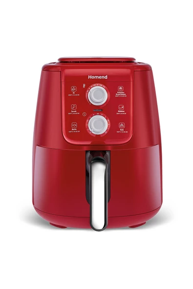 HOMEND Airfryday 4 Litre 2511h Kırmızı Silver ürün görseli 1