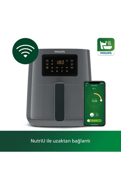 Philips Akıllı Fritöz Hd9255/60 Rapid Air 5000 Serisi Airfryer - Uzaktan Bağlantılı 005Mseri ürün görseli 1