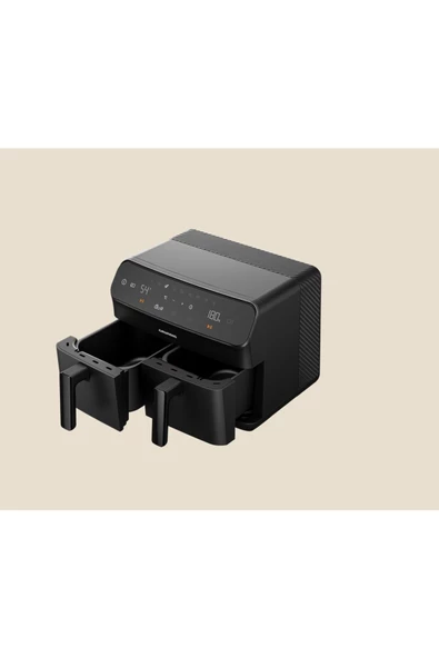 Grundig Yeni Seri Airfryer Çift Hazneli Siyah 2400 Watt ürün görseli 1