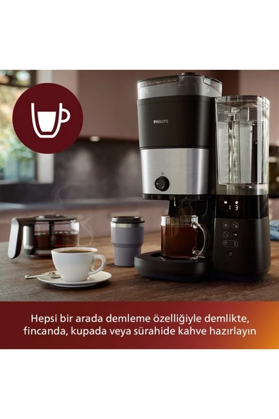 Philips HD7888/01 All-In-1 Brew Öğütücülü Filtre Kahve Makinesi ürün görseli 1