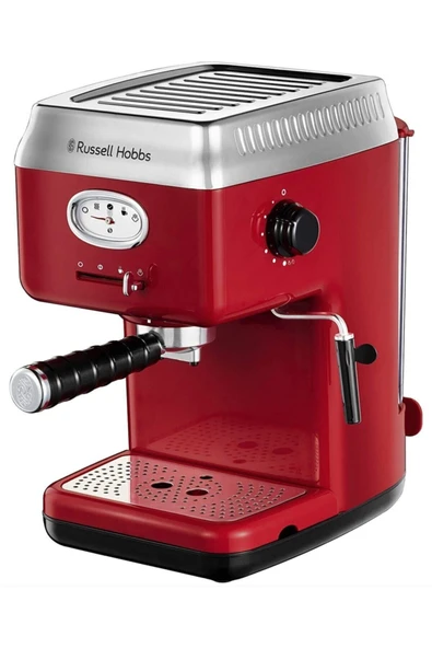 RUSSEL HOBBS 28250-56 Retro Red Espresso Makinesi ürün görseli 1