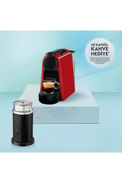 Nespresso D35 Essenza Mini Kapsül Kahve Makinesi Kırmızı ürün görseli 1