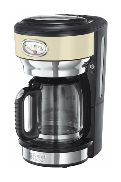 RUSSELL HOBBS 21702-56 Retro Kahve Makinesi - Krem ürün görseli 1
