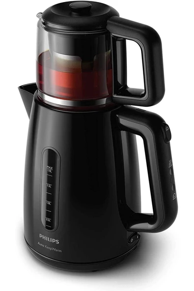 Philips Hd7301 Çay Makinesi, 1.9 L Kapasite, Gizli Rezistans, 1700 W ,siyah ,otomatik Kapanma ürün görseli 1