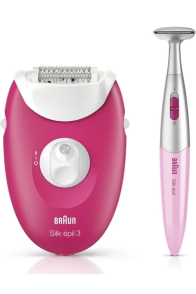 Braun Resmi Distribütör Garantili Silk-epil 3 3420 + Bikini Trimmer Epilatör 2 Yıl Kablolu Kuru ürün görseli 1