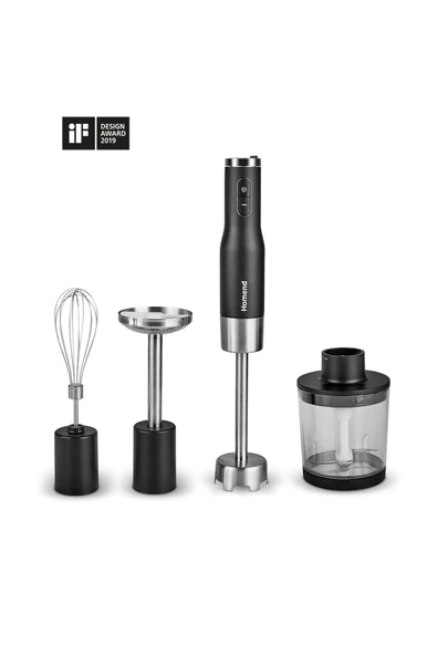HOMEND Artfood 1925h El Blender Seti Siyah ürün görseli 1