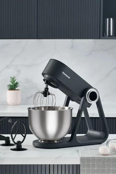 HOMEND Profashion 3023H Digital Ekran 5 Lt Döküm Stand Mikser Antrasit 1500W ürün görseli 1