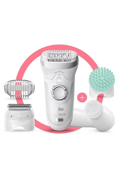 Braun Silk-épil 9 9865 Sensosmart, Kablosuz, Islak&kuru, 4'ü 1 Arada Epilatör ürün görseli 1