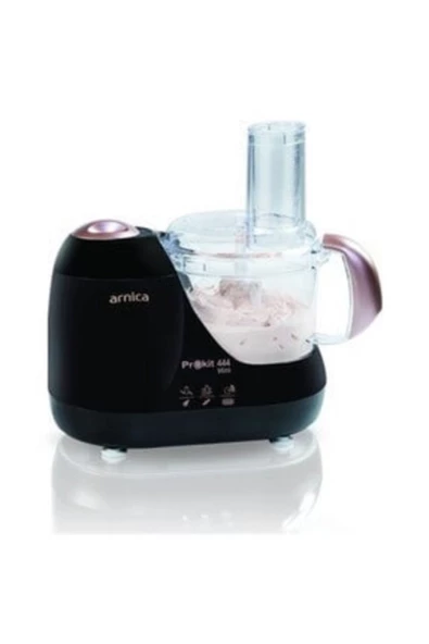 Arnica GH21031 Prokit 444 Mini Mutfak Robotu Siyah Rose ürün görseli 1