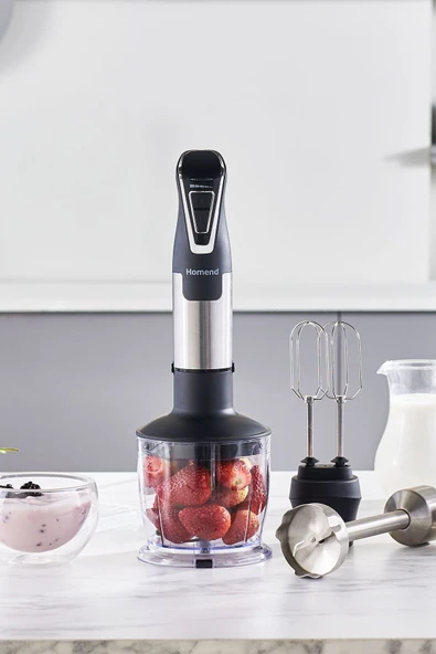 HOMEND Handmaid 1965h Inox Çelik Bıçaklı Blender Set ürün görseli 1