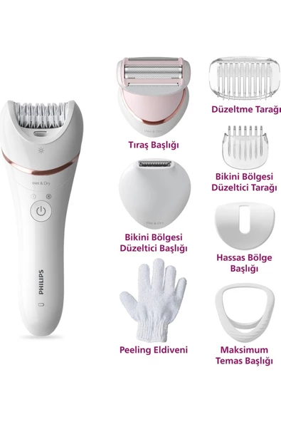 Philips 8000 Serisi BRE720/05 Islak Kuru Epilatör - Resim 8