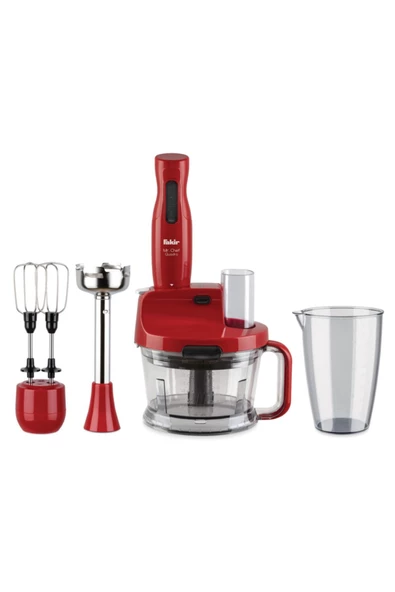 Fakir Mr Chef Quadro Blender Set- Kırmızı ürün görseli 1