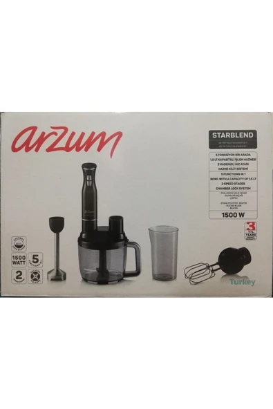 Arzum Starblend 1500 W Multi Blender Seti - Resim 2