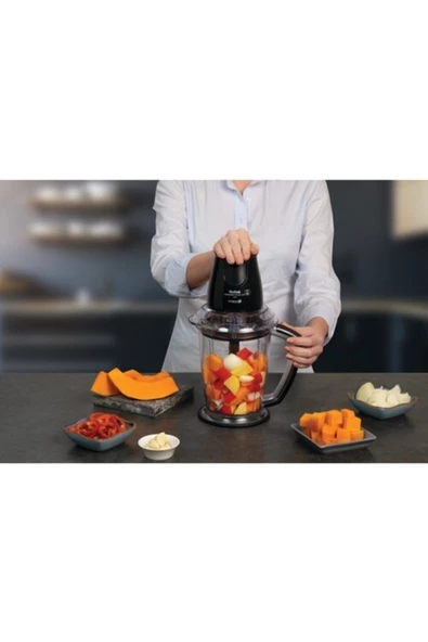 TEFAL Mb4708tr Masterchop 4 Bıçaklı Maxi Doğrayıcı Siyah ürün görseli 1