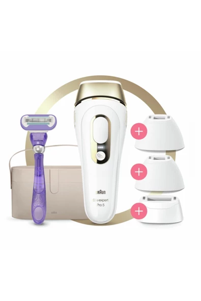 Braun Silk·expert Pro5 Pl5347 Yeni Nesil Ipl 400.000 Atımlı Ipl 3 Başlıklı Tüy Alma Cihazı ürün görseli 1