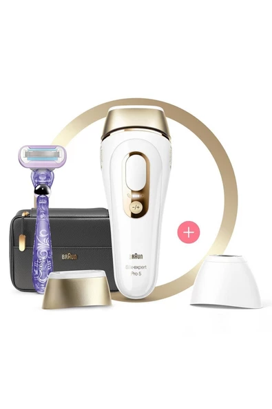 Braun Silk Expert Pro 5 PL5147 400.000 Atımlı, 2 Başlıklı Yeni Nesil IPL + Tasarım Çanta ürün görseli 1