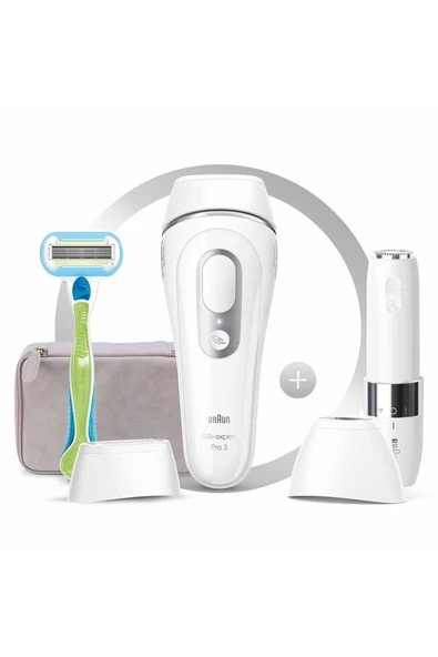 Braun Silk Expert Pro 3 Pl3139 Yeni Nesil IPL + Fs1000 + Seyahat Çantası Lazer Epilasyon Aleti ürün görseli 1