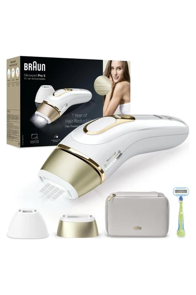 Braun IPL Silk·expert Pro 5, Evde Tüy Alma, Çanta, Venus Tıraş Makinesi, 2 Başlık ile, PL5152 ürün görseli 1
