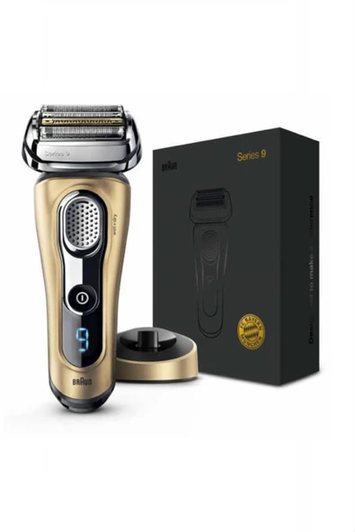 Braun Series 9 9299s Erkek Folyo Tıraş Makinesi, Islak Ve Kuru, Deri Seyahat Kılıfı Ile - Altın ürün görseli 1