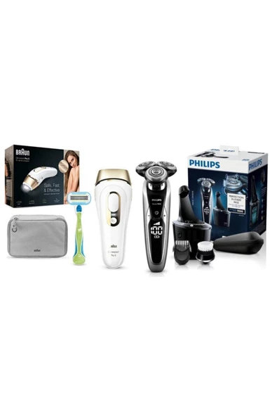 Philips S9711/31 Islak Kuru Tıraş Makinesi ve Braun Silk Expert Pro5 Pl5014 Ipl Lazer Epilasyon Set ürün görseli 1