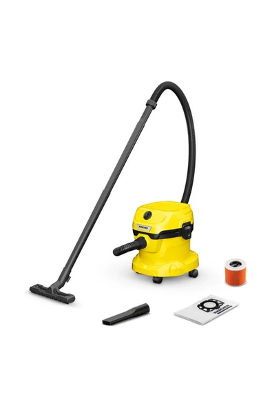 Karcher Elektrikli Süpürge Wd 2 Plus V 1000.0 W, 12.0 L, Sarı Halı Koltuk Yıkama ürün görseli 1