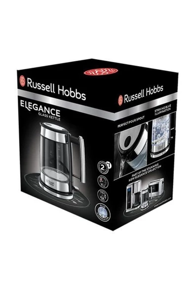 RUSSELL HOBBS 23830-70 Elegance Glass Su Isıtıcısı - Resim 2