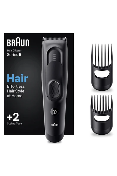 Braun Series 5 HC5330, Erkekler İçin 17 Uzunluk Ayarına Sahip Saç Kesme Makinesi ürün görseli 1