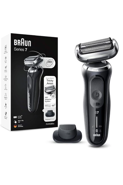 Braun 360° Dönen Başlıklı Su Geçirmez Sakal Bıyık Kısaltma ve Sıfır Alma Makinesi ürün görseli 1
