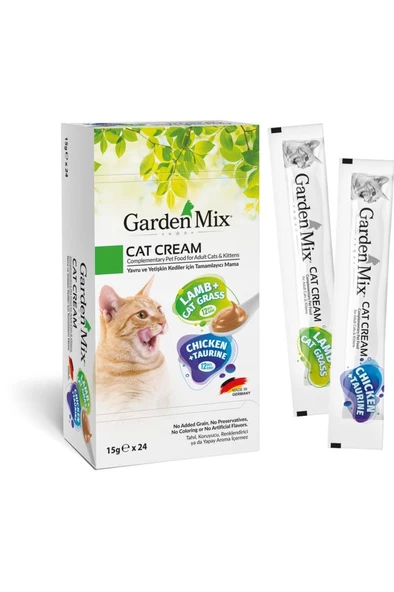 Gardenmix Kuzu veTavuk+Taurin Kedi Ödül Maması 15 gr x 24 Adet ürün görseli 1