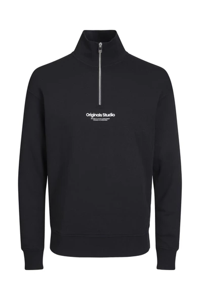 Jack & Jones JORVESTERBRO Erkek Siyah Sweatshirt 12241777 ürün görseli 1