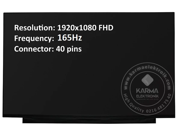 HP Victus 16-d1035nt (68P20EA) LCD Ekran Panel QHD - Resim 2