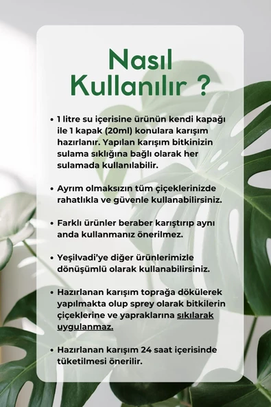 SIVI SOLUCAN GÜBRESİ 1 LİTRE - Resim 2