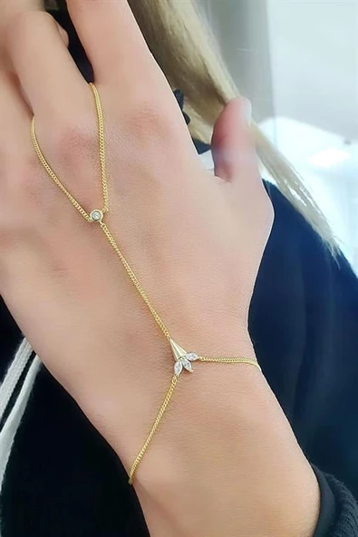 925Ayar Gümüş Üzerine Altın Kaplama Luxury Tasarım Lotus Şahmeran ürün görseli 1