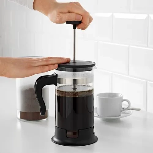SUMUHOME UPPHETTA FRENCH PRESS PASLANMAZ ÇELİK SİYAH 1 LT ürün görseli 1