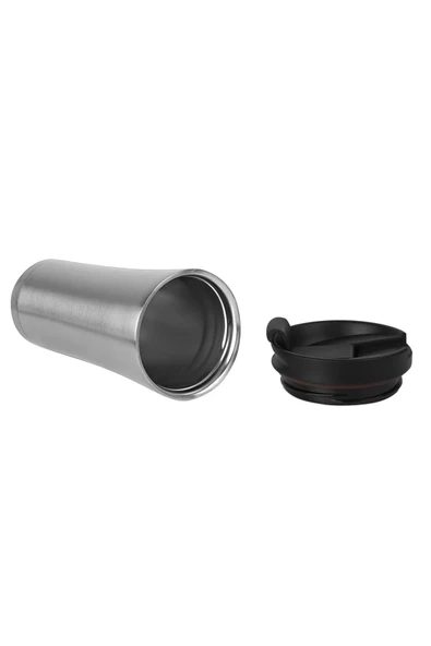 380 ML Çelik Çift Katlı Mug Termos Flip Kapak - Resim 2
