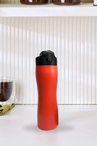 Paslanmaz Çelik Matara Suluk 750 ml Sporcu Kapak ürün görseli 1