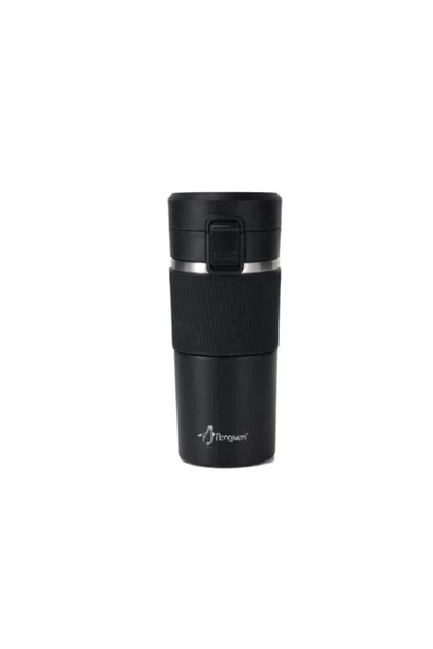 KAHVE KUPASI İÇİ DIŞI ÇELİK ÇİFT KATLI TERMOS MUG 400 ML ürün görseli 1