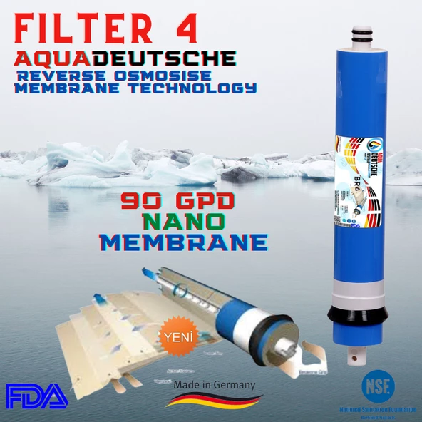 AQUA DEUTSCHE SU ARITMA CİHAZLARI İÇİN 90 GPD NANO MEMBRANE ürün görseli 1