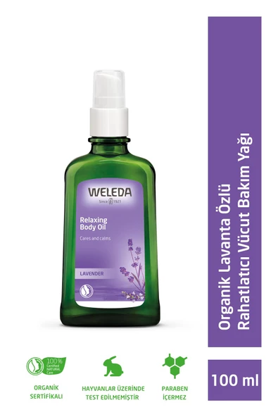 Weleda Organik Lavanta Özlü Rahatlatıcı Vücut Bakım Yağı 100ml ürün görseli 1