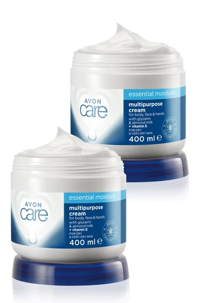 Care Gliserin ve Badem Sütü içeren Nemlendirici El, Yüz ve Vücut Kremi 400 Ml. İkili Set ürün görseli 1