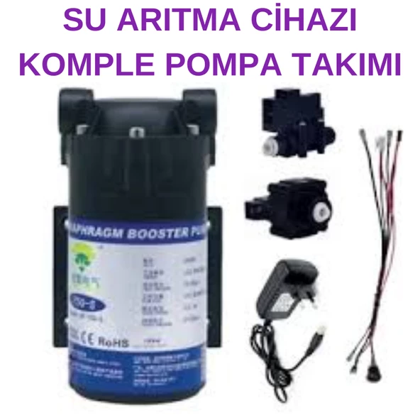 AQUA DEUTSCHE 75-100 GPD SU ARITMA CİHAZI KOMPLE POMPA SETİ ürün görseli 1