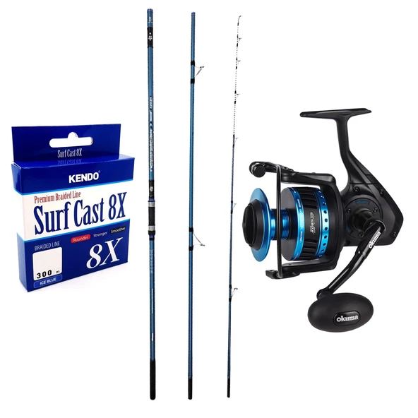 PTTAVM: YekOutdoor Profesyonel Olta Seti Okuma Surfliner 420cm 100