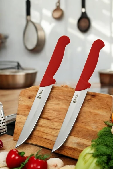 SürLaz Mutfak Bıçağı 2 Parça Set Meyve Sebze Bıçakları 24 Cm ürün görseli 1