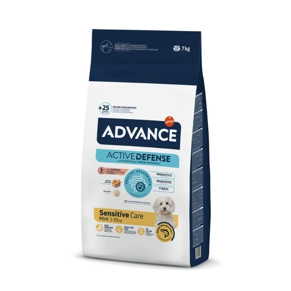 Advance Mini Sensitive Somonlu Küçük Irk Yetişkin Köpek Maması 7 kg ürün görseli 1