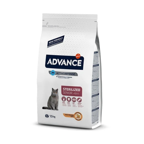 Advance Cat Sterilised Senior Kısırlaştırılmış 10 Yaş Üzeri Kedi Maması 1,5 kg ürün görseli 1