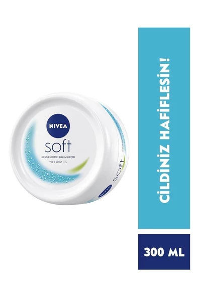 Nivea Soft Krem Nemlendirici Bakım Kremi 300 ml ürün görseli 1